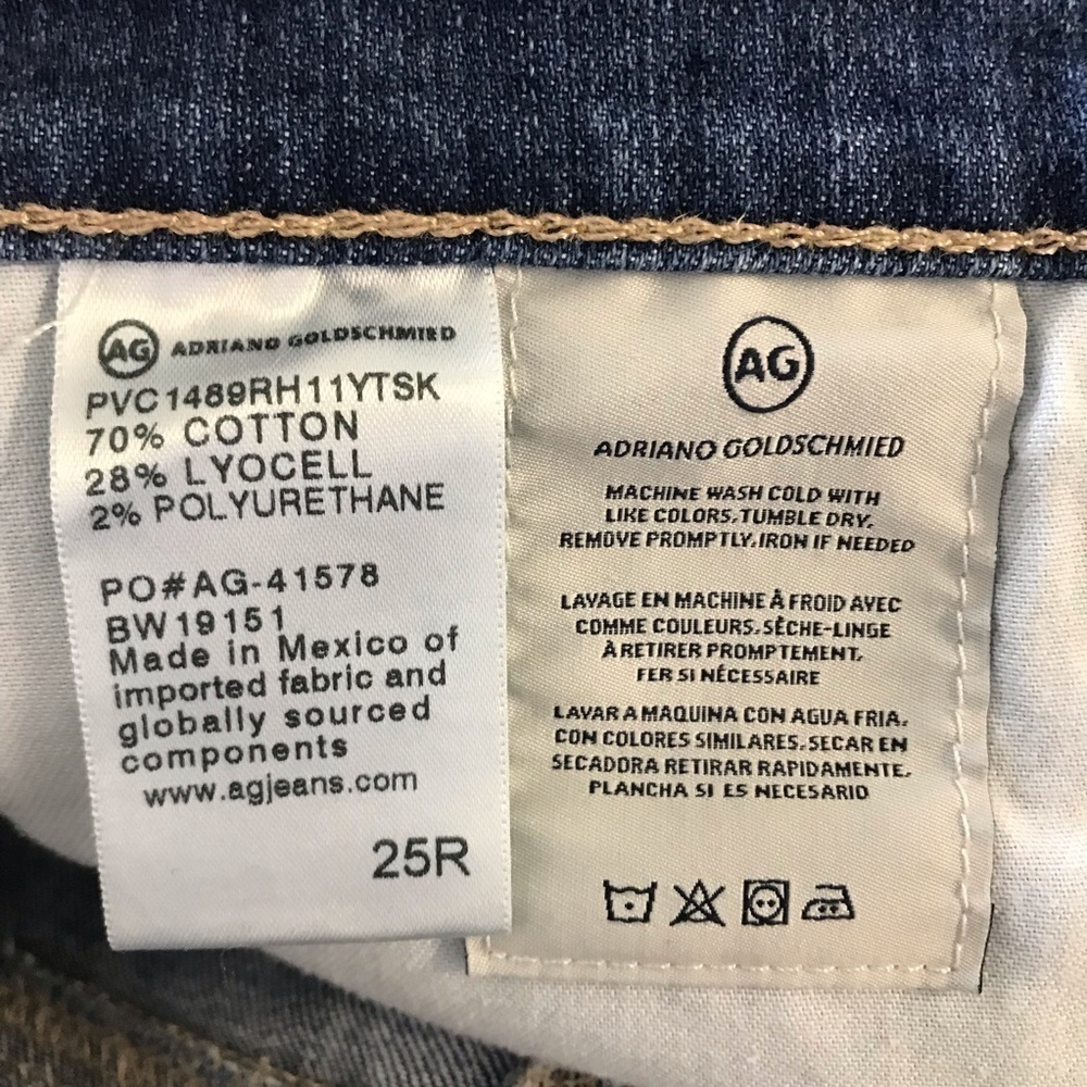 AG Adriano Goldschmied Blue Jean Shorts - Picture 6 of 8